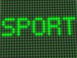 word on the electronic display