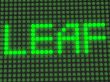 word on the electronic display
