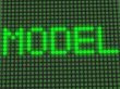 word on the electronic display