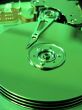 Inside Harddrive (Green Filter)