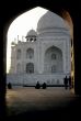 Taj Mahal, seen thru archway