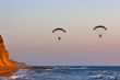 Flight above the sea