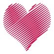 Abstract heart valentine