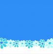 Flowers - Blue composition