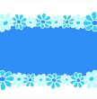 Flowers - Blue composition