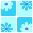 Flowers - Blue composition