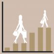 business chart and women