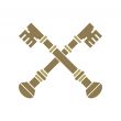 Golden crossed keys