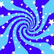 Blue and White background with stars