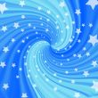 Blue twist with stars