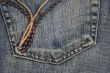 Dark blue jeans texture