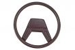 steering wheel on white
