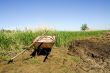 Barrow on a field
