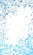 Christmas white and blue background