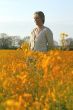Women in a flower field