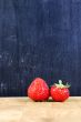 Two strawberries