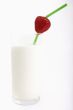 Milk with strawberry