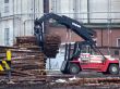 Truck Loading Timber