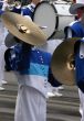 Cymbals player in marching band