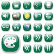 Green Icons, Digital Media Art Set