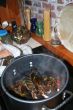Putting lobsters into the pot