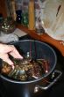 Putting lobsters into the pot