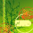 green abstract background