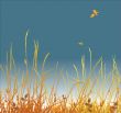 autumn grass vector background