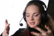 pretty with headphones explaning