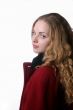 pretty young  lady in winter coat