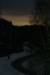 winter night road