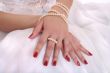 bride`s hands