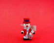 Cute Snowman on Red