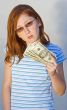 Child with money