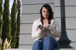 Girl with SLR photo camera