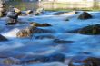 little river with many stones