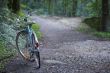 gravel path with bike