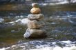 little stream with many stones and rocks