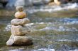 little stream with many stones
