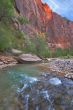 Fine small river between red rocks