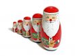 Santa Claus Russian Dolls (with clipping path)