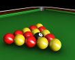 Pool balls on table