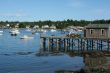 Lobster traps on wharfs
