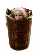 Hush! (Santa helper in the basket)