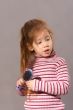 Girl with comb