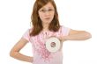 Girl with DVD disk
