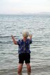 Woman wading