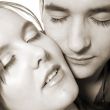 Cheek to cheek sepia
