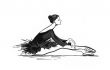 Ballet dancer drawing