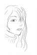 Beautiful girl profile